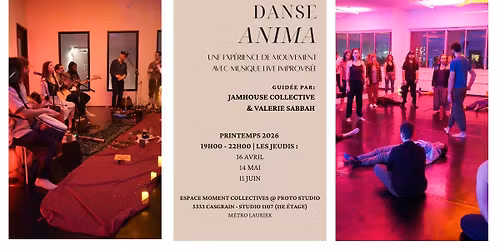Danse ANIMA \u2022\u2022 Une exp\u00e9rience de mouvement avec musique live improvis\u00e9e |Jamhouse Collective| JUIN