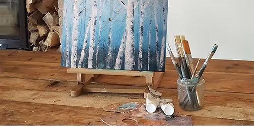 \u2018Winter Forest with robin\u2019 painting class@ The Twisted Knot, Doncaster