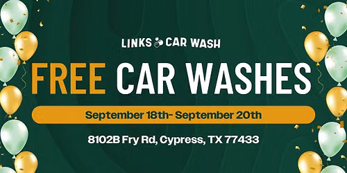 Links Car Wash Grand Opening Celebration | \ud83d\udccdFry Rd