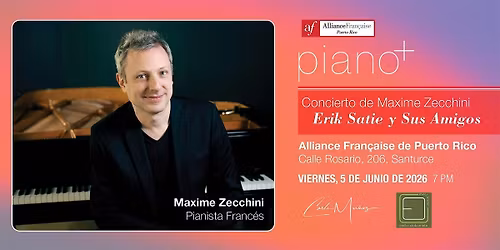 Piano+: Concierto de Maxime Zecchini, pianista franc\u00e9s