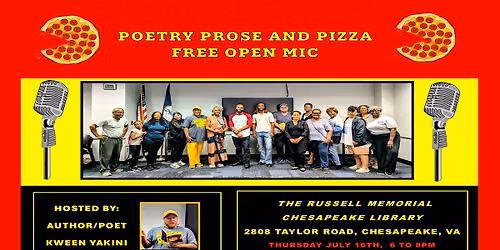 POETRY, PROSE, AND PIZZA OPEN MIC 