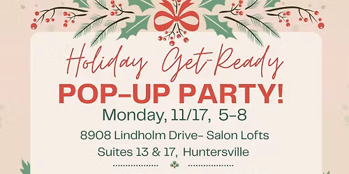 Pre-Holiday pop-up!