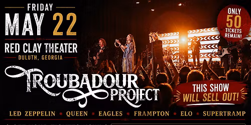 Classic Rock Roadshow- Troubadour Project @ Red Clay Theater 