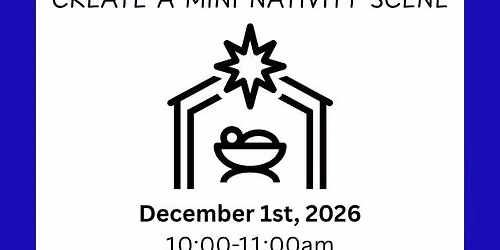 December's Homeschool Pottery Class- Mini Nativity Scene