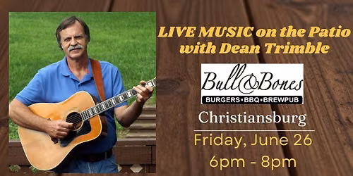 Live Music on the patio at Bull & Bones Brewpub in Christiansburg