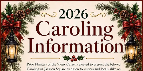 Caroling in Jackson Square 2026