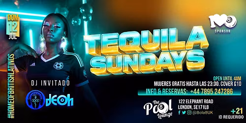 Tequila Sundays Reggaeton Latin Night at Bola 8
