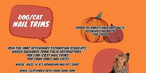 November  IMBC  Nail Trims at Buzz n' B's!