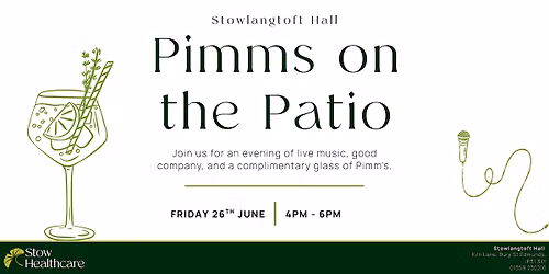 Stowlangtoft Hall - Pimms on the Patio
