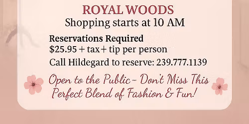 Welcome Back Clearance Sale & Luncheon