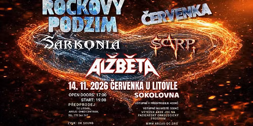 Rockov\u00fd Podzim \u010cervenka - Sokolovna \/ Al\u017eb\u011bta, Sarkonia, Scarp