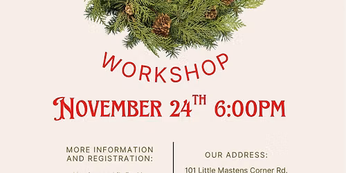 Adult Christmas Wreath Workshop