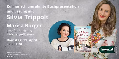Kulinarische Buchpr\u00e4sentation von SILVIA TRIPPOLT mit MARISA BURGER