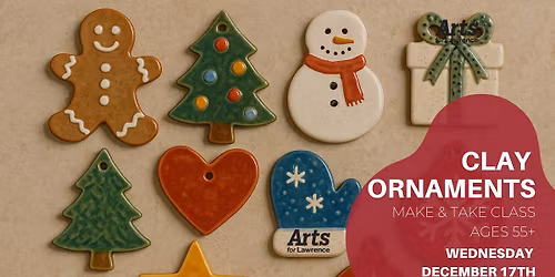 Clay Ornaments Class (ages 55+)