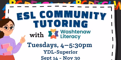 ESL Community Tutoring (All Ages)
