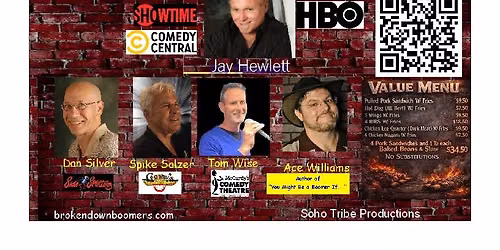 The Broken Down Boomers Comedy Show (TM) live @ Circle S BBQ Sat. Oct. 10th