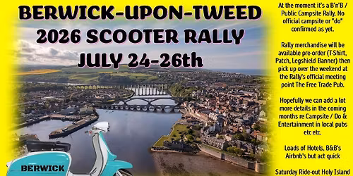 Berwick-Upon-Tweed Scooter Rally 2026