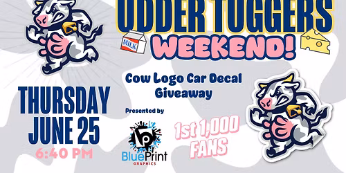 Udder Tuggers Day 1: Cow Logo Car Decal Giveaway
