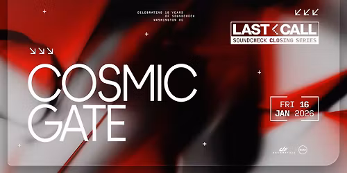 Dreamstate Presents: Cosmic Gate [LAST CALL]