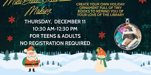 Mini Book Ornament Making