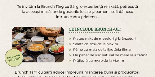 Brunch T\u00e2rg cu s\u00e2rg