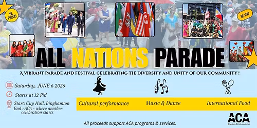 All Nations Parade & Cultural Festival - June 6