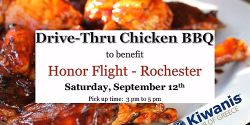 Chicken BBQ (Drive-Thru) to benefit Honor Flight