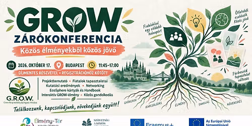GROW Z\u00e1r\u00f3konferencia \u2013 K\u00f6z\u00f6s \u00e9lm\u00e9nyekb\u0151l k\u00f6z\u00f6s j\u00f6v\u0151