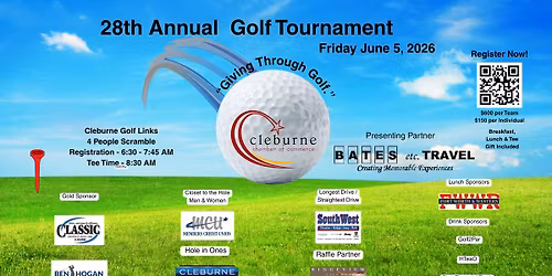 Cleburne Chamber of Commerce 27th Annual Golf Tournament