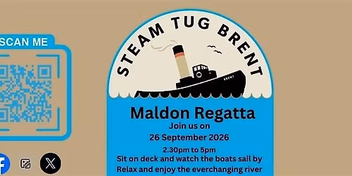 Maldon Regatta - aboard Steam Tug Brent - Wellbeing