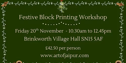 Festive Block Printing Workshop