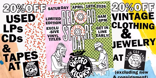 Ragged Records & Trash Can Annie Present Record Store Day 2026