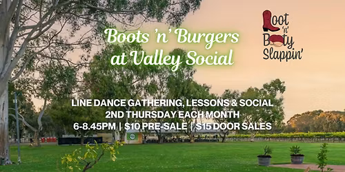 Boots'n'Burgers: Line Dancing in Swan Valley!