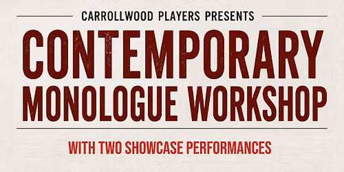 Find Your Voice - Contemporary Monologue Workshop