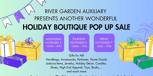 River Garden Auxiliary Holiday Boutique Pop-Up Sale