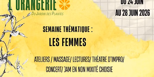 Semaine th\u00e9matique : LES FEMMES