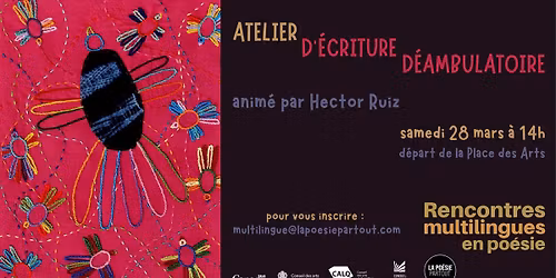 Atelier d\u2019\u00e9criture d\u00e9ambulatoire | Rencontres multilingues en po\u00e9sie
