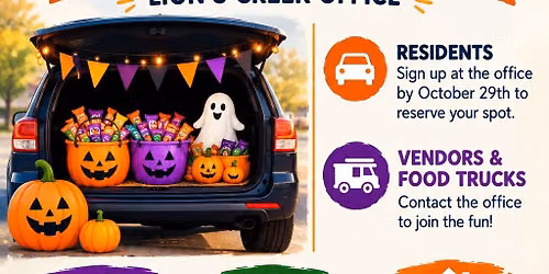 Lion's Creek Apartments Trunk or Treat