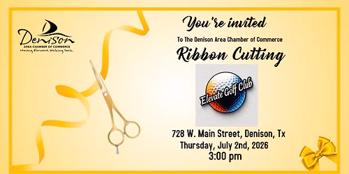 Ribbon Cutting-Elevate Golf Club 
