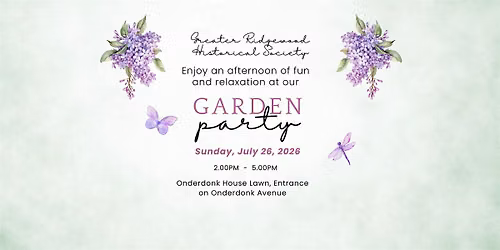 Garden Party at the Onderdonk House