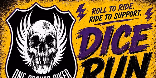 \ud83c\udfcd\ufe0f ONE BROKEN BIKER DICE RUN \ud83c\udfcd\ufe0f  Ride. Roll. Rally. 