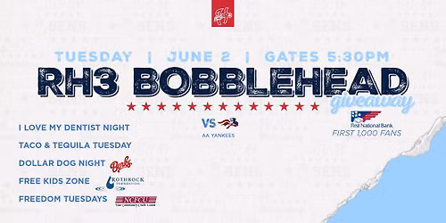 ROBERT HASSELL III BOBBLEHEAD GIVEAWAY | VS SOMERSET PATRIOTS (AA YANKEES)