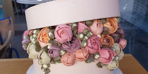 Buttercream flower box cake