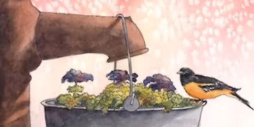 *Offsite* 102 Watercolor\u2014Birds and Flowers with Deb Groesser