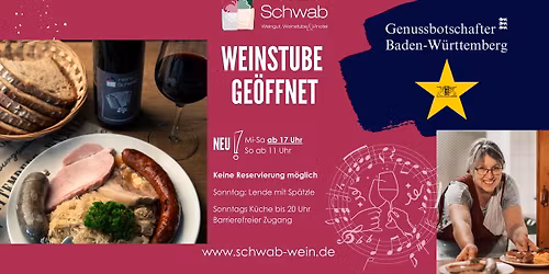 Weinstube im September 10.-14.09.2025 (barrierefrei)