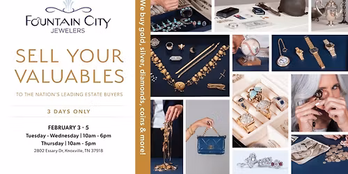Estate Buying Event - National Rarities - at Fountain City Jewelers 