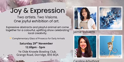 Joy & Expression: Two Artists. Two Visions. One Joyful Exhibition of Art