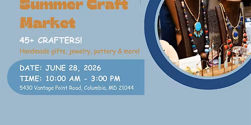 Town Center at Historic Oakland 2026 Summer Craft Show