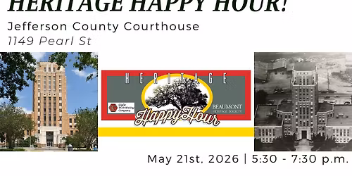 Heritage Happy Hour \u2013 Members Meeting at the Jefferson County Courthouse