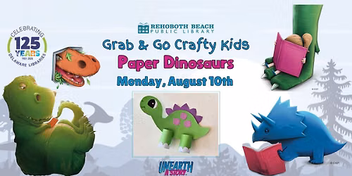 Crafty Kids Grab & Go: Paper Dinosaurs